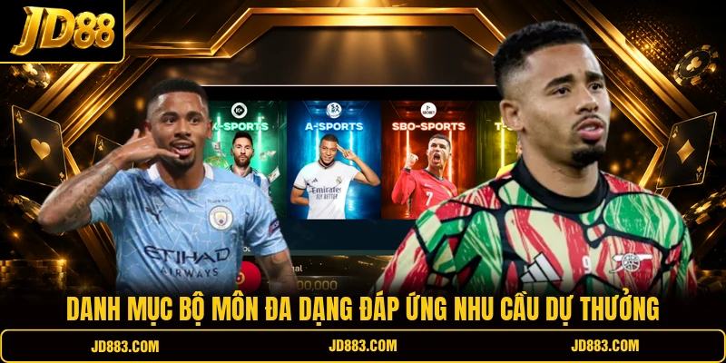 Danh mục bộ môn đa dạng đáp ứng nhu cầu dự thưởng